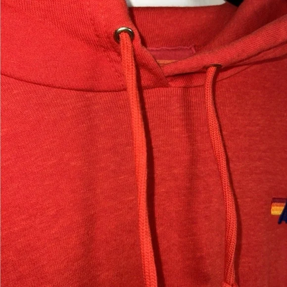 Aviator Nation Red Hoodie with Embroidered Lightening Bolts Medium - Picture 6 of 6